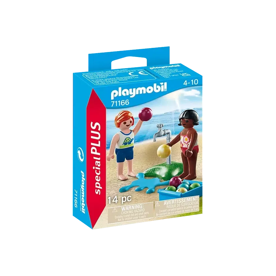Children with Water Balloons