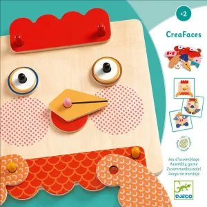 CreaFaces Create-A-Face Wooden Board
