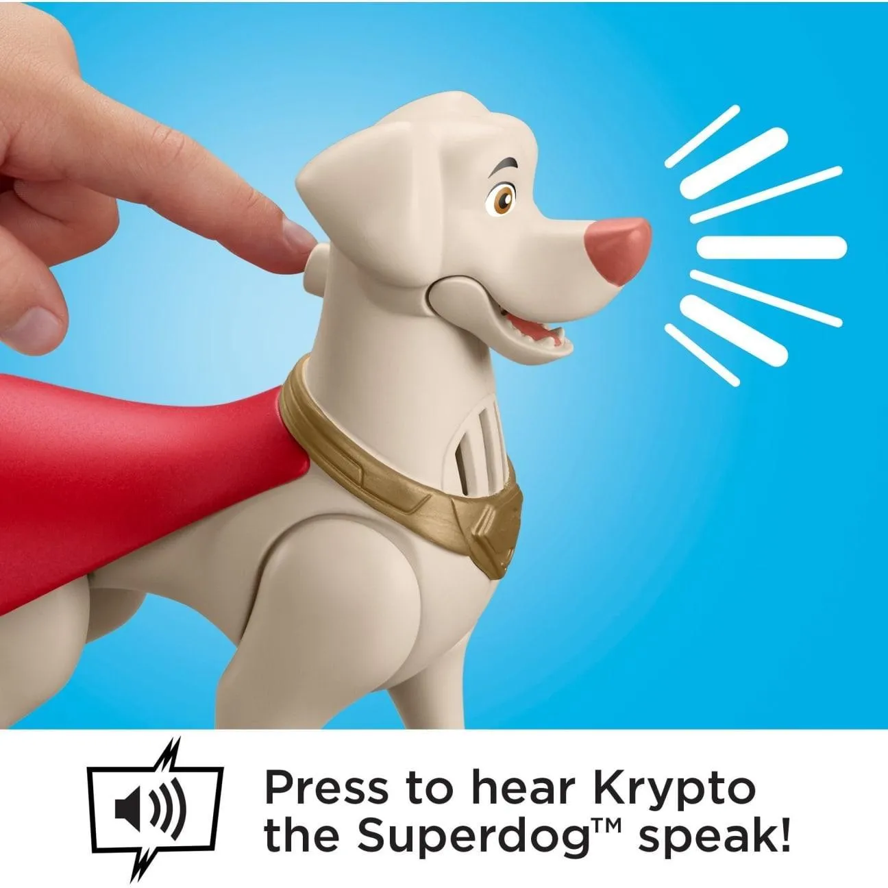 DC League Of Super-Pets Talking Krypto Figure