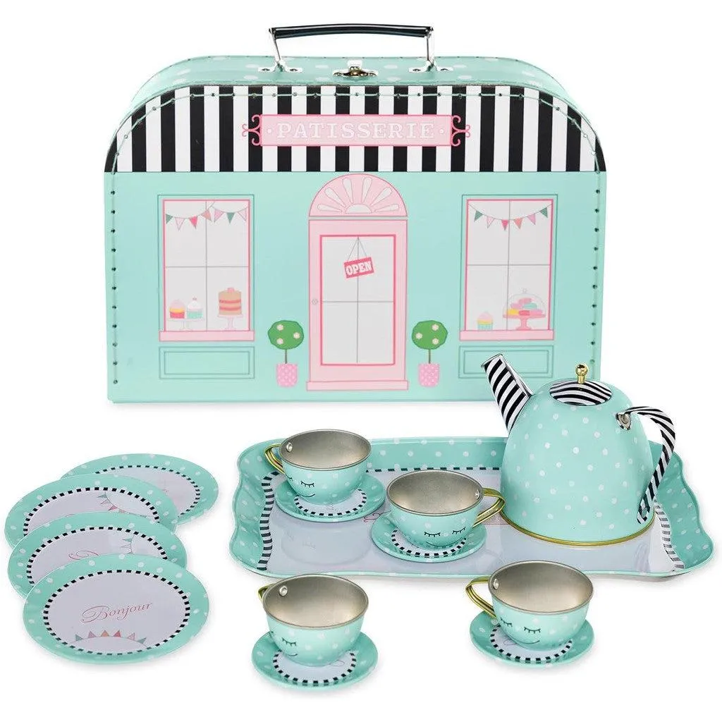 French Cafe 15pc Tin Tea Set