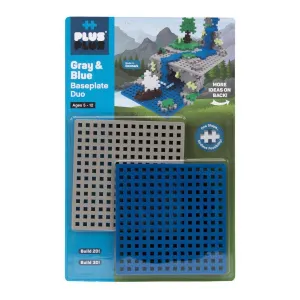 Gray & Blue Baseplate Duo -