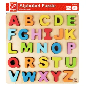 Hape Colorful Wooden Alphabet Puzzle - Educational ABC Learning Toy