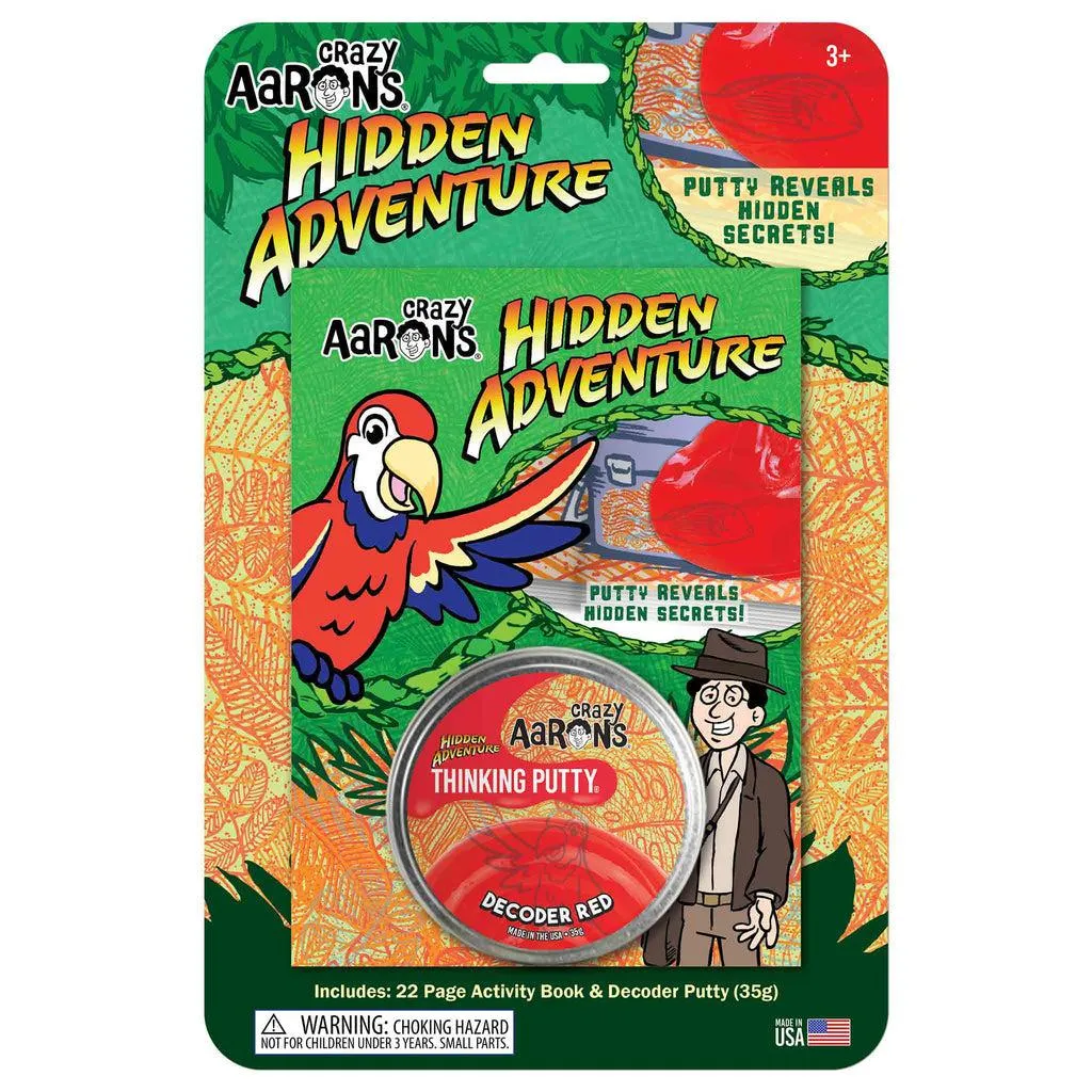 Hidden Adventure Thinking Putty - Decoder Red