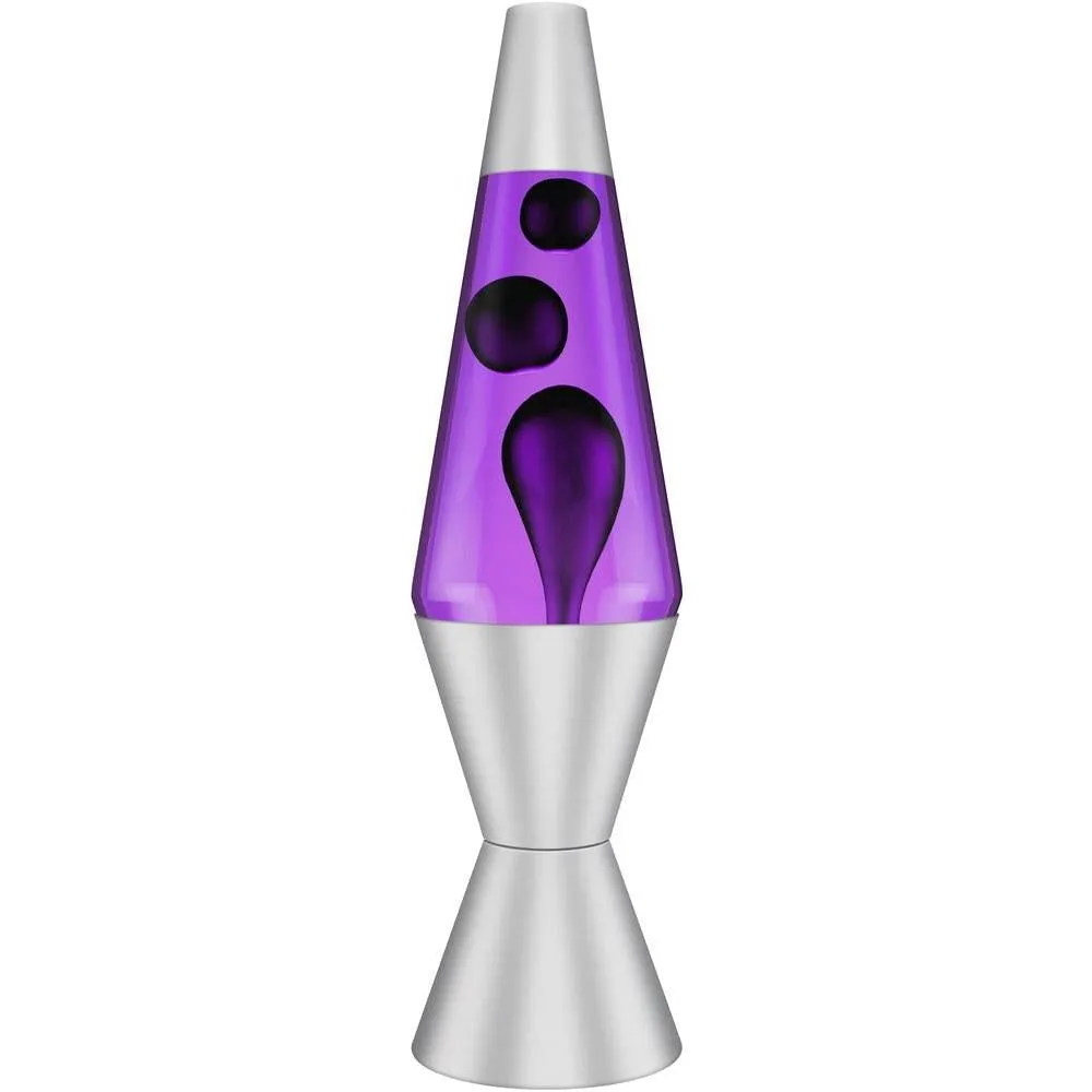 Lava Lamp Black/Purple 14.5"
