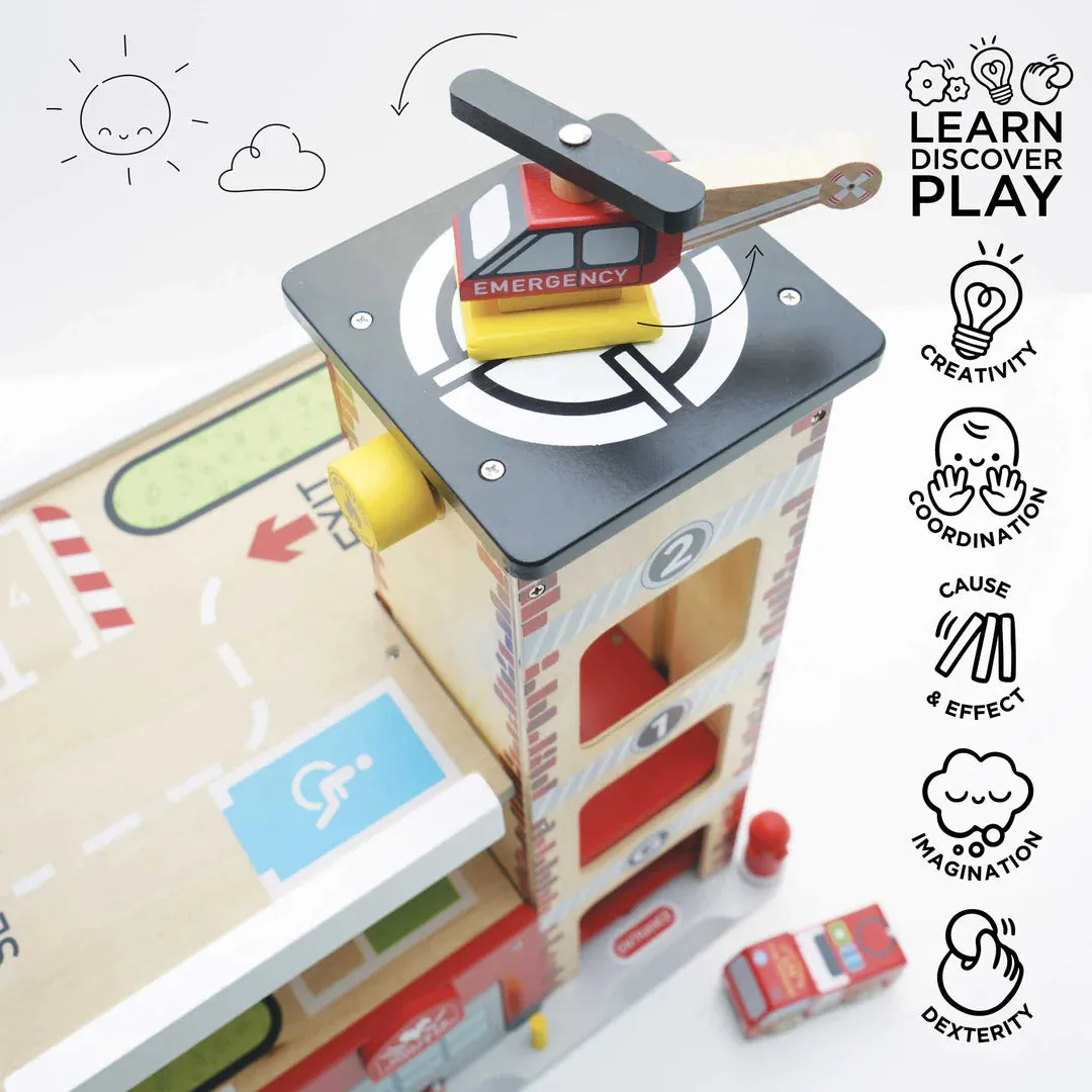 Le Toy Van Fire & Rescue Garage