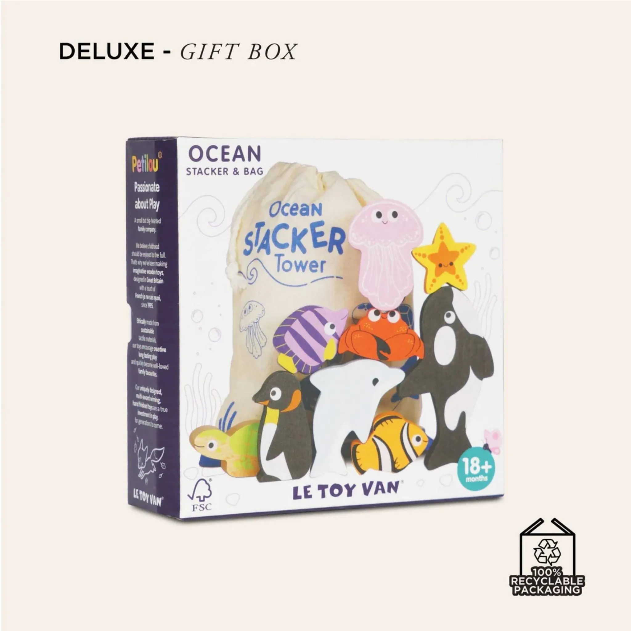 Le Toy Van Ocean Stacking Animals