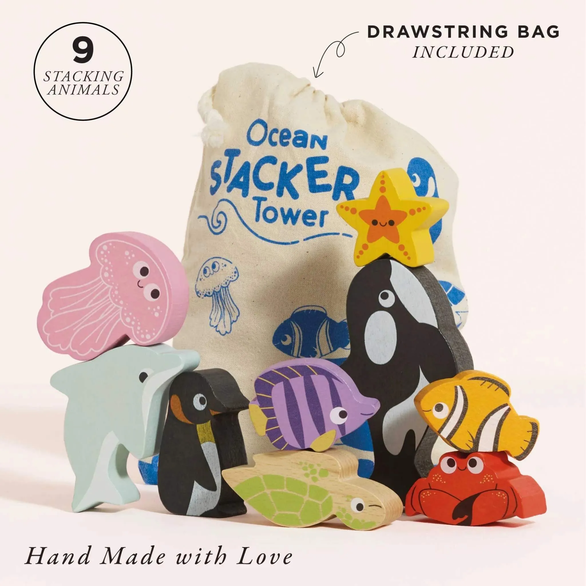 Le Toy Van Ocean Stacking Animals
