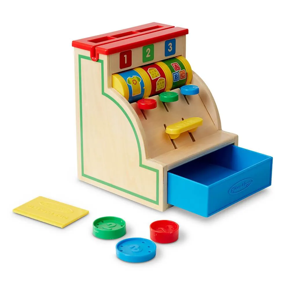 Melissa & Doug Classic Toy Spin & Swipe Cash Register