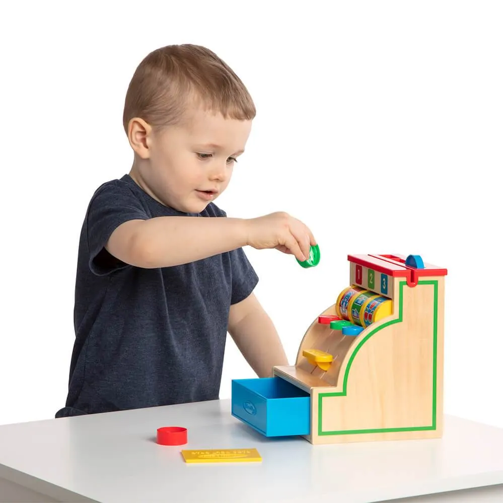 Melissa & Doug Classic Toy Spin & Swipe Cash Register