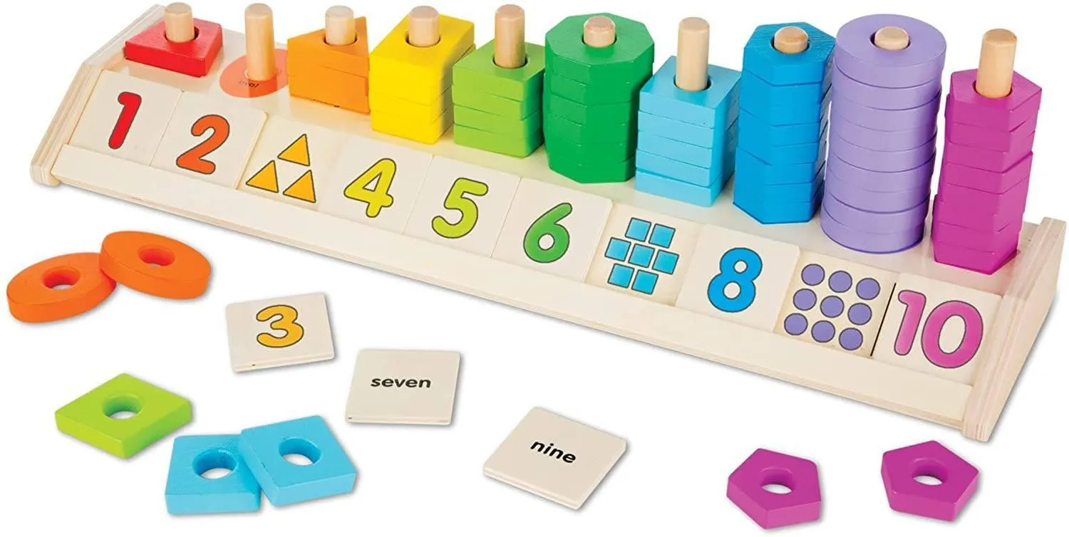 Melissa & Doug Counting Shape Stacker