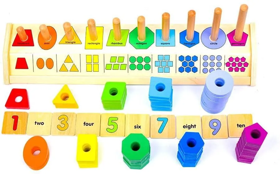 Melissa & Doug Counting Shape Stacker