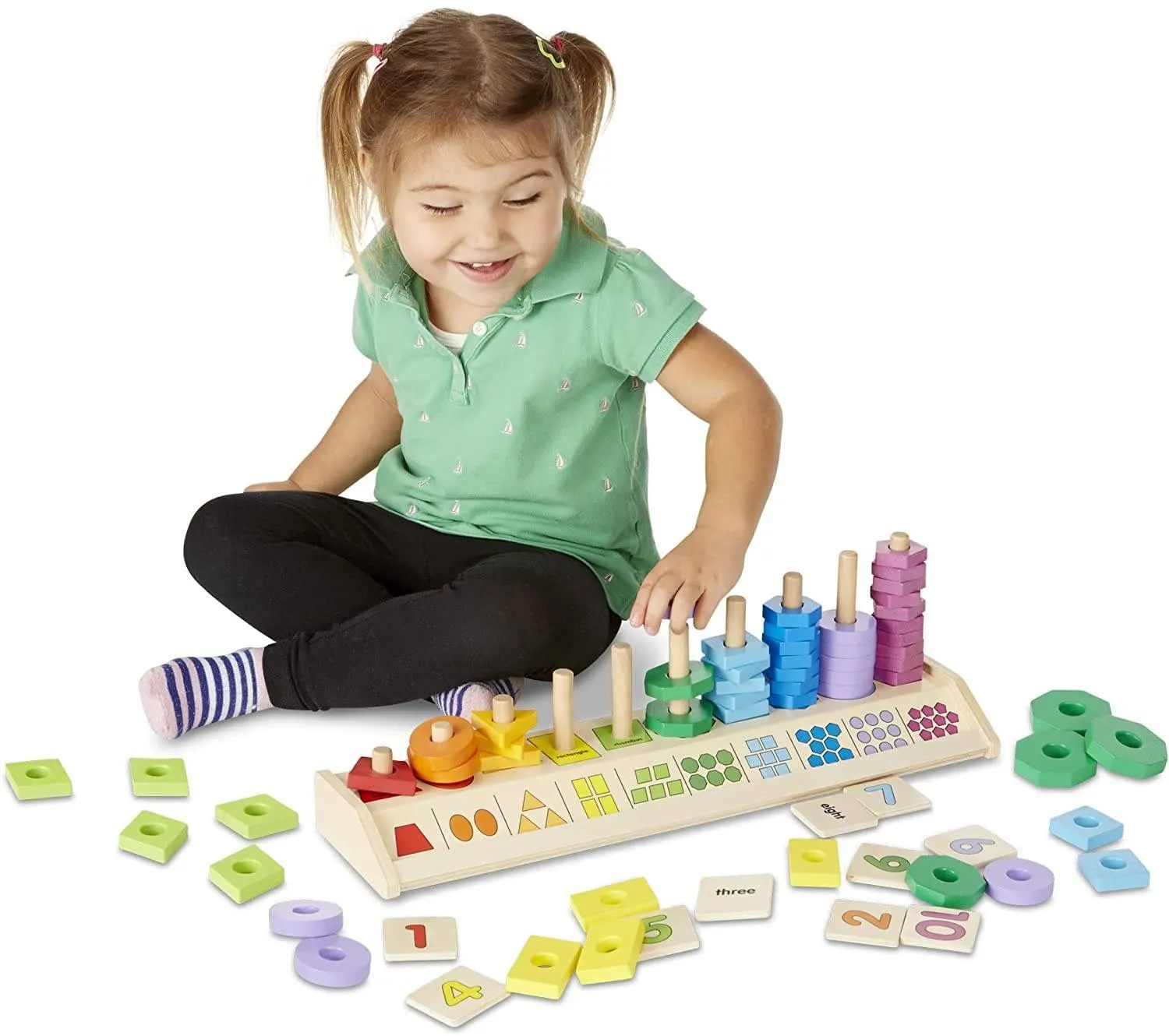 Melissa & Doug Counting Shape Stacker
