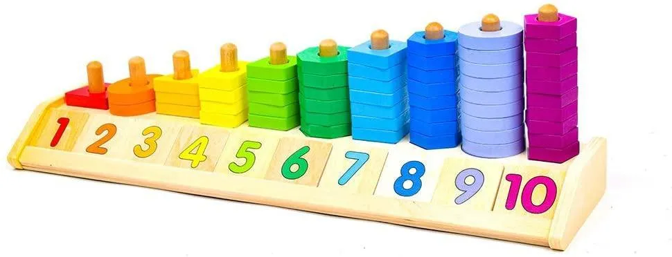 Melissa & Doug Counting Shape Stacker