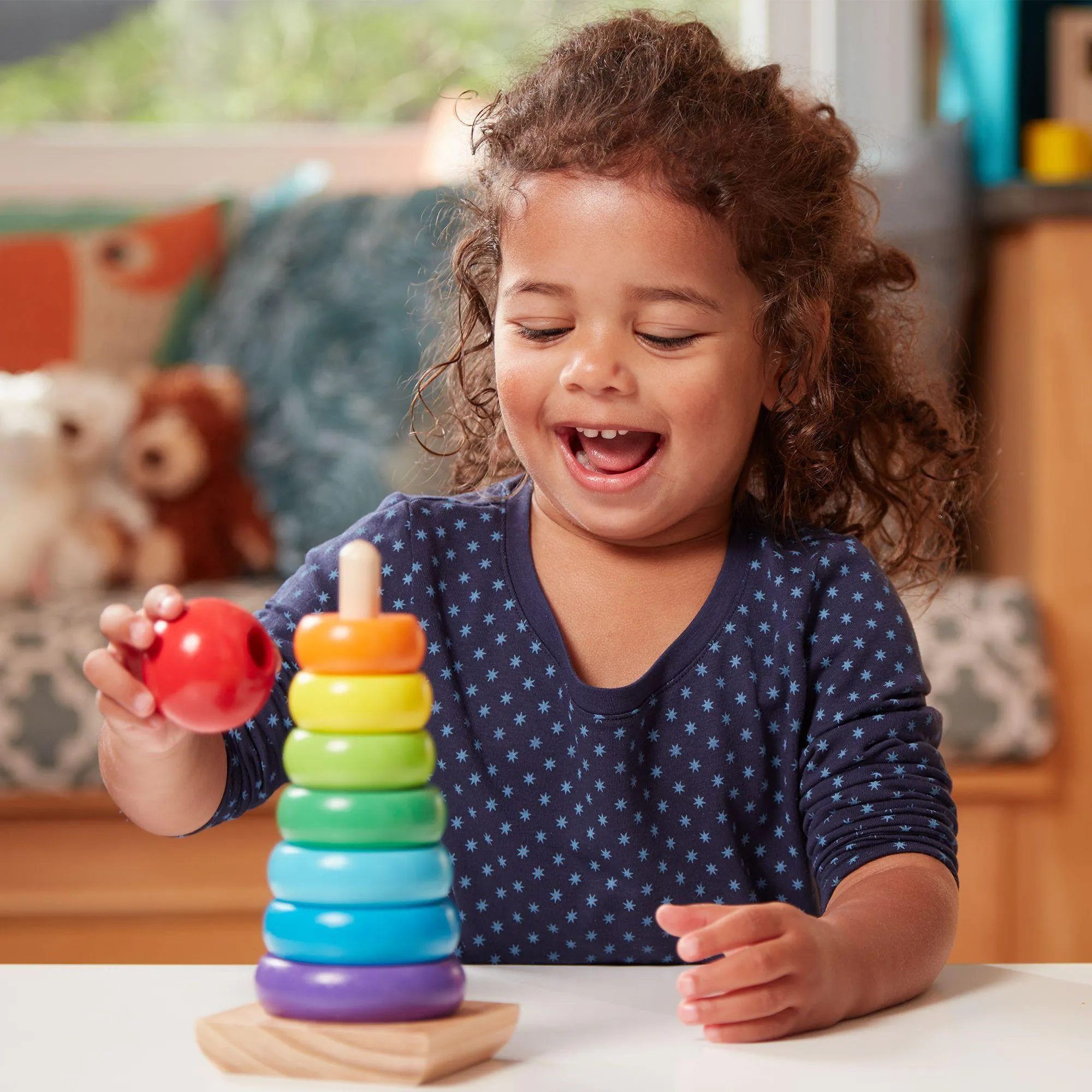 Melissa & Doug Rainbow Stacker Classic Toy