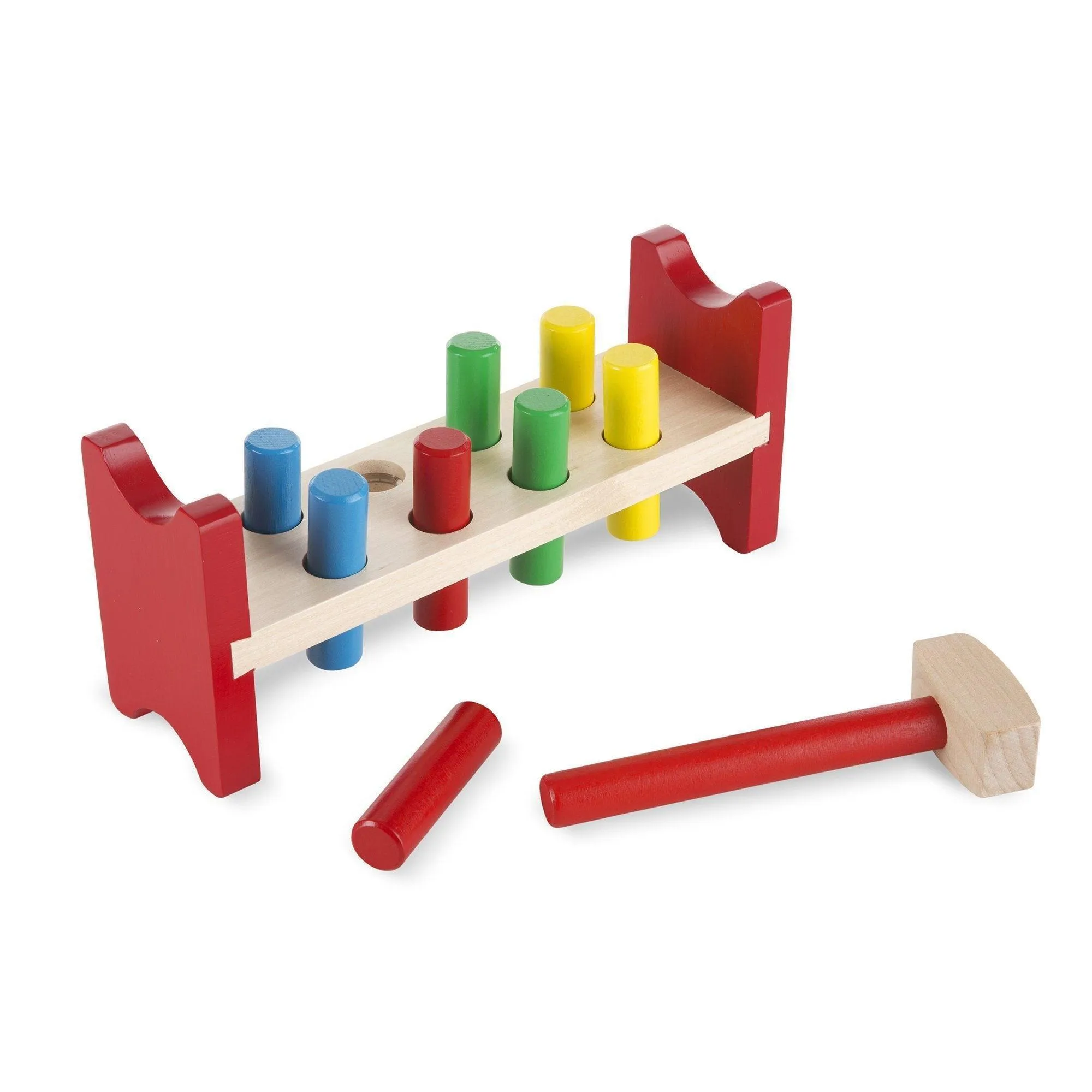 Melissa & Doug Wooden Pound-a-Peg Classic Toy