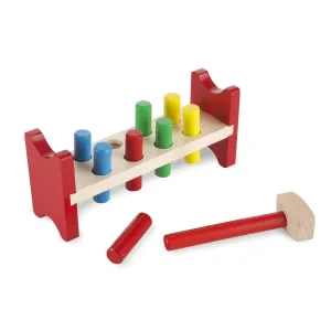 Melissa & Doug Wooden Pound-a-Peg Classic Toy