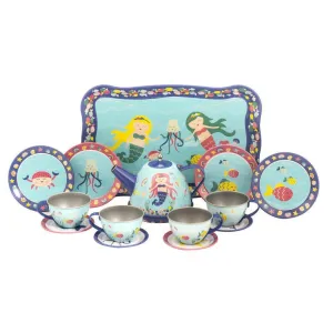 Mermaid Tin Tea Set