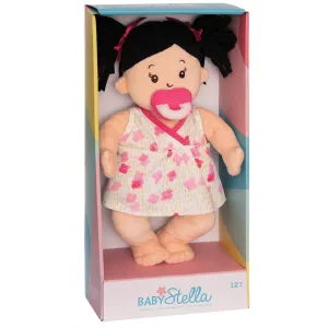 Peach Doll with Black Hair