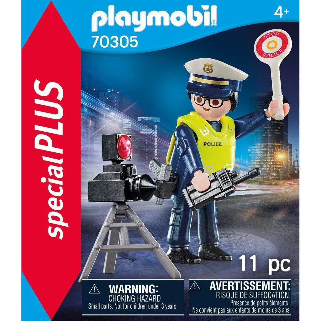 Police Officer with Speed Trap