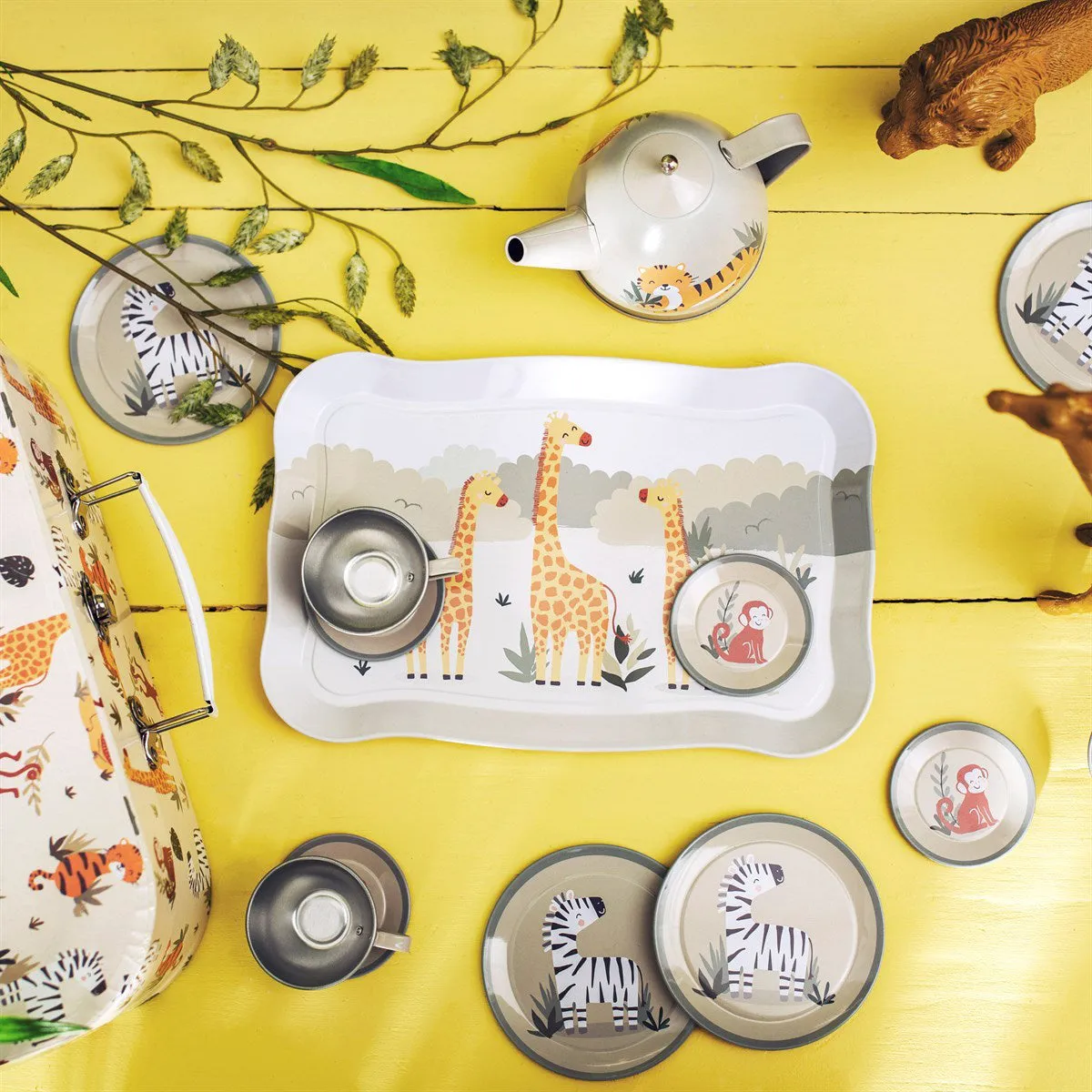 RJB Stone Savannah Safari Kid's Tea Set