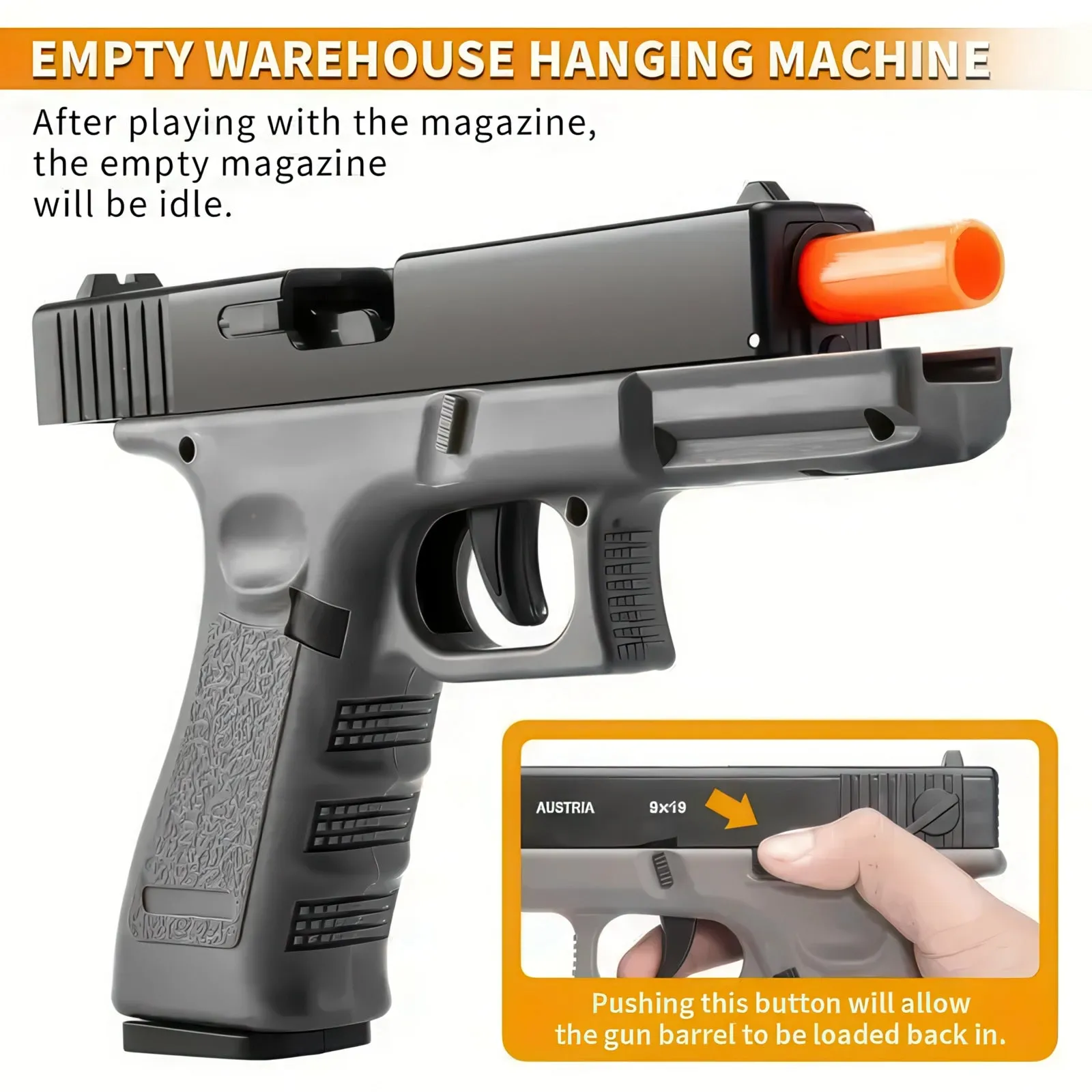 Semi-Automatic Toy Handgun for Boys