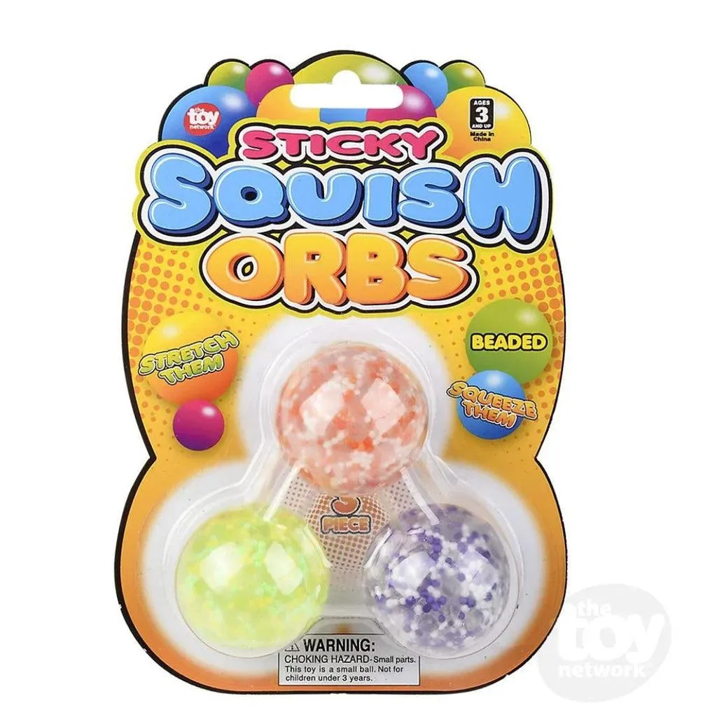 Squish Sticky Beaded Orbs