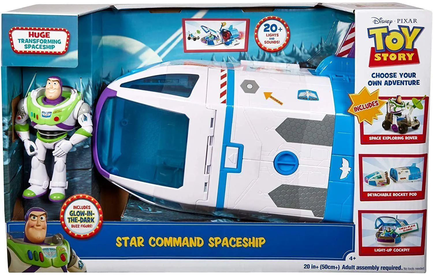Toy Story Buzz Lightyears Star Command Toy Spaceship