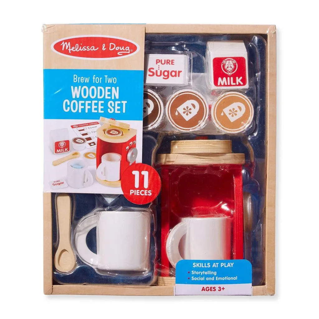 Wooden Brew & Serve Coffee Set