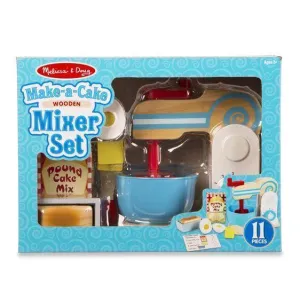 Wooden Make-a-Cake Mixer Set